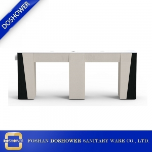 mesa de manicure com ventilação dupla e tampo da mesa de unhas de granito da mesa de unhas de ventilador exausto DS-N2002
