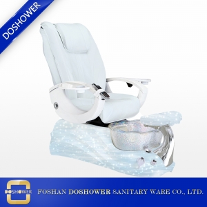 hot sale pedicure manicure chair with shiny basin pedicure spa chair pump wholesale china DS-W2017