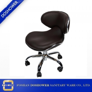 luxurious salon master black pedicure technician chair with adjustable hydraulic pump