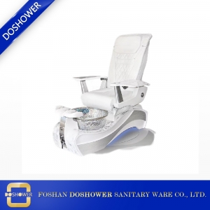 chaise de pédicure spa de luxe blanc et argent fournit la Chine avec bassin de pied de pédicure du fabricant de chaise de spa de pédicure chine DS-W89