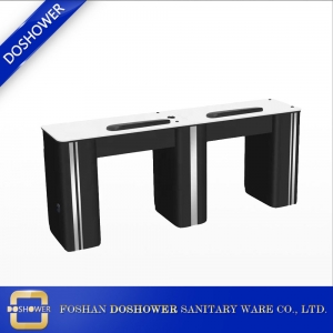 Table de la station de manucure Chine usine avec table de manucure noire pour table de manucure de luxe