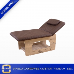 Proveedor de spa de cama de masaje chino con mesa de masaje de cama para cama de masaje de madera