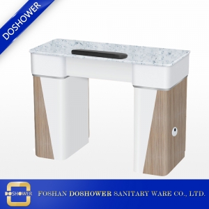 table de manucure unique de table de salon de manucure en marbre moderne avec les fournisseurs de vide Chine DS-N2046