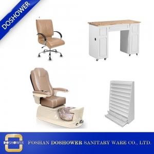 Modern pedikür sandalye istasyonu tırnak salonu spa manikür masa paketi toptan DS-W1785C SET