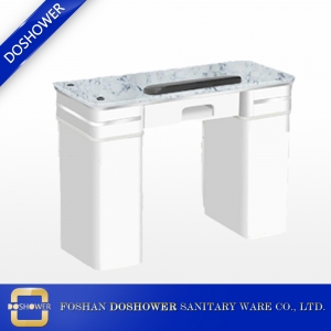 nail manicure table with exhaust pipe nail table fan marble top nail table manufacture china DS-N2004