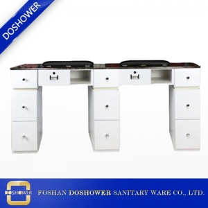 fornecedor de mesa de unhas china fabricante de mesa de manicure china fornecedor de mesa de salão de unhas duplas DS-W19123