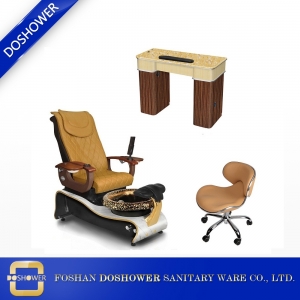 fournisseur de table pour les ongles en chine avec spa chaise de pédicure fournisseur de fournisseur complet de mobilier pour le salon de coiffure en chine DS-W21 SET