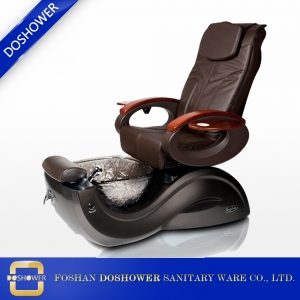 new chocolate portable pedicure spa chair nail salon chair pedicure with pedicure base factory china DS-S17B