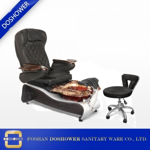 nouveau style pédicure chaise avec pédicure chaise luxe nail salon spa chaise avec tabourets en vente DS-W2028