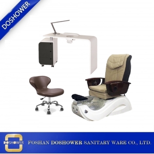 China proveedor de sillas de pedicura spa con fabricantes de mesas de manicura para Whirlpool Nail Spa Salon Silla de pedicura / DS-W1783-SET