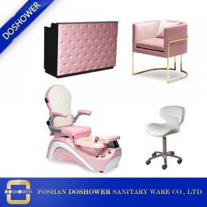 rosa Kind Fuß Spa Pediküre Stuhl mit Kinder Spa Möbel Großhandel China DS-KID SET