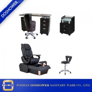 장미 골드 페디큐어 의자 제조 업체 페디큐어 의자 스파 페디큐어 의자 제조 업체 새로운 맞춤 디자인 DS - W1900 SET