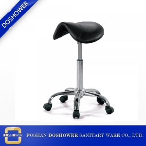 Mobiliário de salão pé spa pedicure cadeira banquinho assento de sela preta banquinho atacado DS-C6