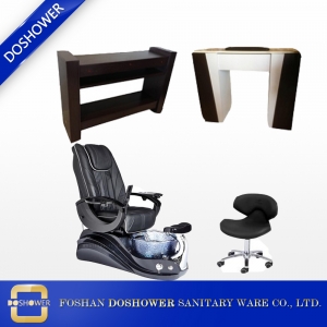 Spa pédicure chaise collection doshower pédicure chaise paquet manucure table fournitures chine DS-W18173A ENSEMBLE