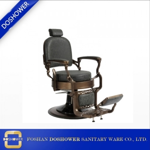 Cadeiras de barbeiro usadas para venda com barbeador de braço de madeira para cadeira de madeira para cadeira de barbeiro de estilo preto