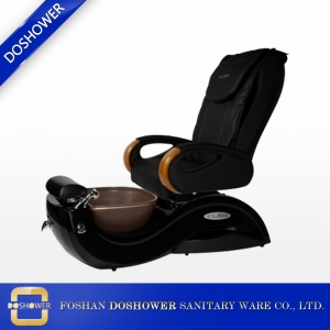 silla de pedicura spa silla de pedicura con tazón de cristal salón de masaje negro salón