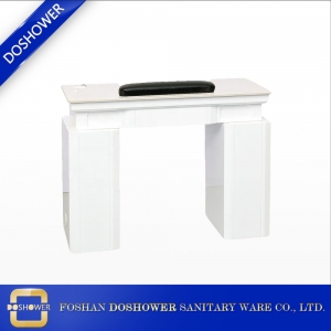 white nail table manicure with marble manicure table for China manicure table manufacturer
