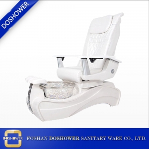 white pedicure spa chair with luxury pedicure chair with vent for China pedicure chair factory