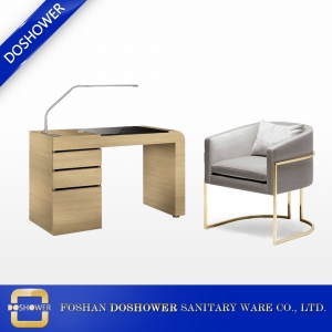groothandel gouden manicure tafel en stoel portable manicure station levert china DS-N2001 SET