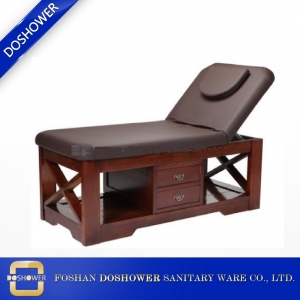 Table de massage en gros vente chaude corps de lit complet fort lit de massage en bois massif résistant DS-M9009