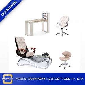 Großhandel Nagelstudio Möbel mit Maniküre Tisch Spa Salon Pediküre Stuhl zum Verkauf DS-S15A SET