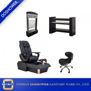 Atacado cadeira pedicure com conjunto de mesa de manicure china spa pedicure cadeira pacote fornecedor DS-W1900 SET