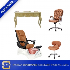 Wholeslae nail salon package luxe nail salon spa chaises manucure table chaise nail salon meubles DS-S16A SET