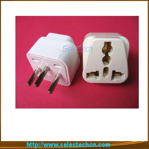 10A 250V 4.0mm Universal To 3 Pin Switzerland Travel Power Adapter Plug SE-UA11