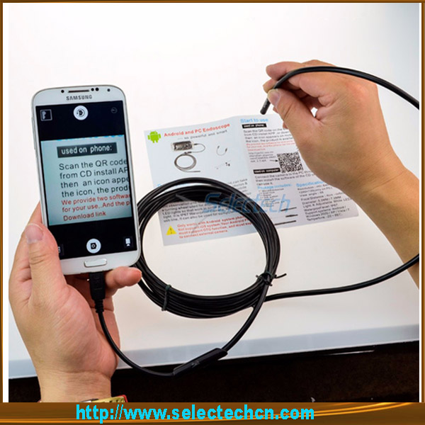 2015 Newest OTG Phone Waterproof Android Endoscope With 5mm endoscope pipe inspection camera 1M/2M/3.5M Cable Optional SE-U5.5