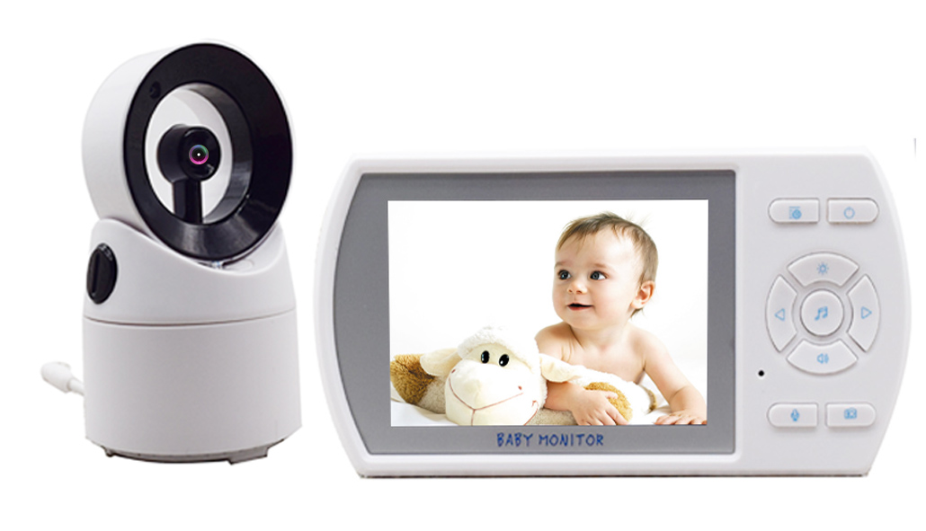 3,5-inch LCD digitale draadloze video-babyfoon Nachtzicht-babyfoon met temperatuurbewaking