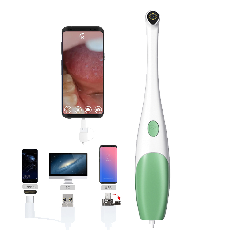 3in1 USB Visual Dental Mirror 200W Pixel Waterdichte HD Home Fotografie Intraorale tandheelkundige orale camera -endoscoop