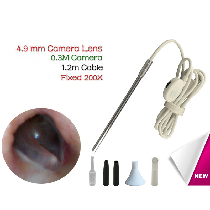 Medical USB Endoscope 4.9mm Lens for Ear Nose for OTG Android Phone PC Borescope Inspection Otoscope Endoscope Camera