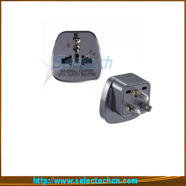 Sichere Multi Adapter Series Universal Um Ausrtralia Travel Plug Adapter Mit Security Gate SES-16