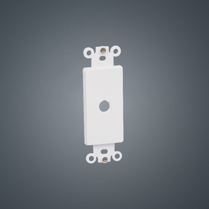 Single port 120 type Hexagon ABS Plastic embedded wall plate board for Audio-Video multimedia
