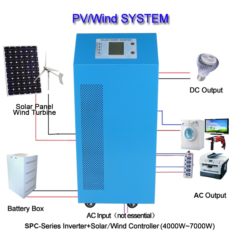 24v 48v 2000w onda senoidal pura inversor solar conversor ac dc 220v 50Hz 110v 60hz