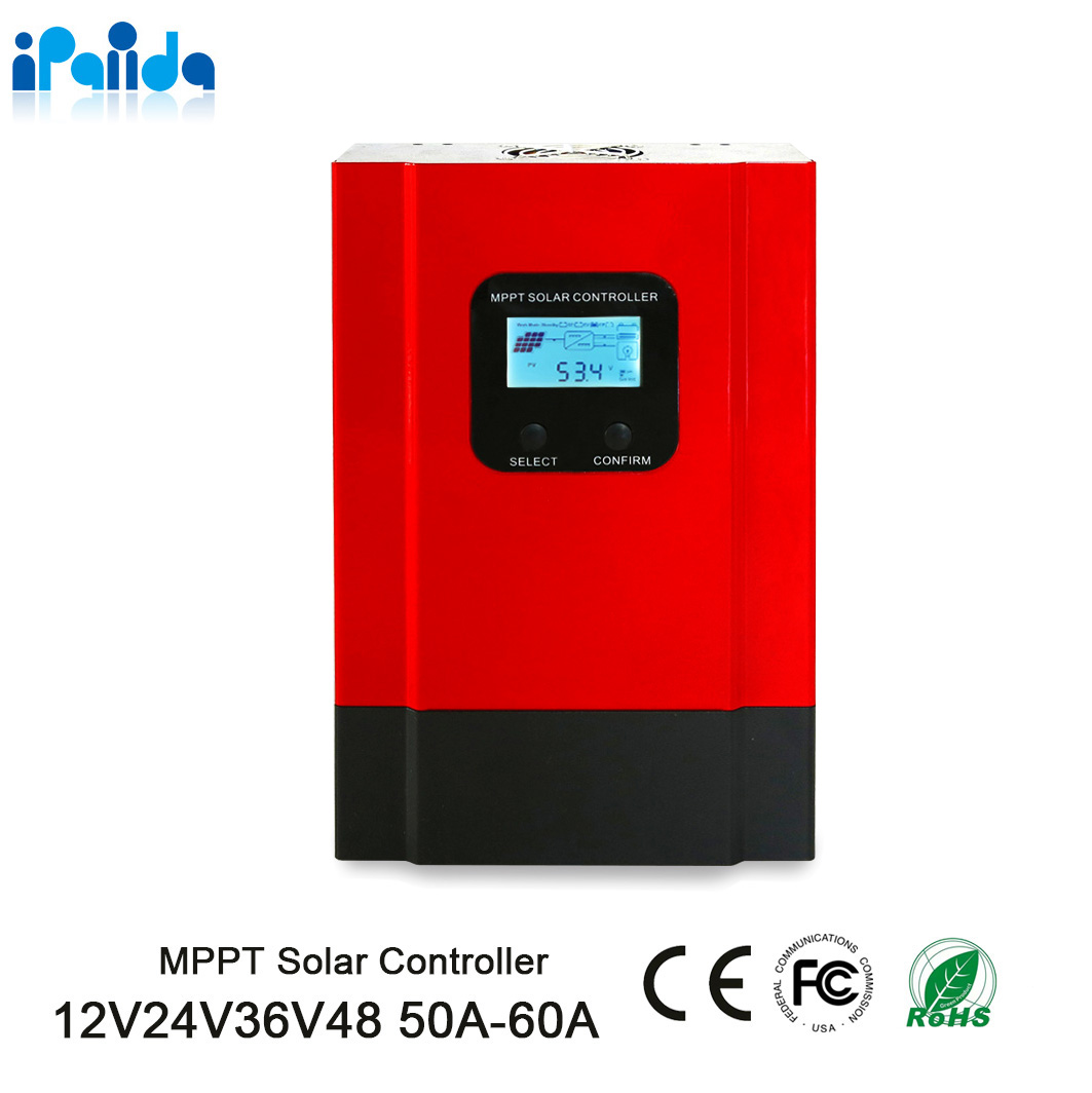 I-Panda - 20A-60A DC12V / 24V / 36V / 48V MPPT Solarladeregler Solarsystem Batterieladegerät