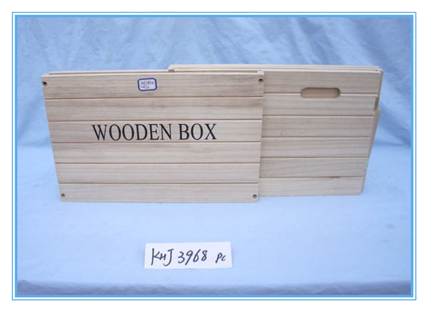 Attractive Style Flat Folding Wood Gift Box