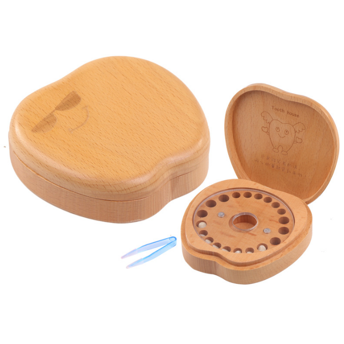 Beech wood teeth box for kid