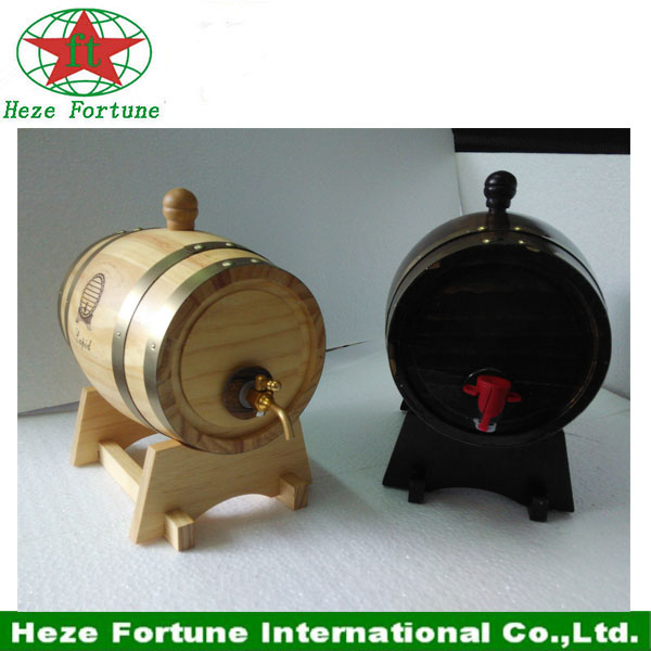 Handmade little customized oak barrel for home decoration