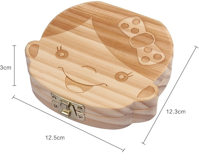 High profit project solid pine wood baby teeth box contact us