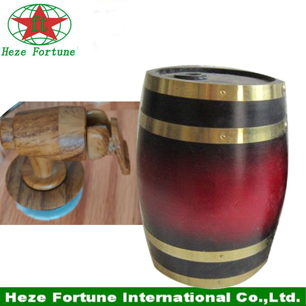 Mass stock 1.5L pine wooden barrel with food grade bag