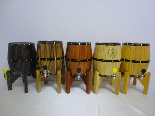Mini beer wood keg with stainless steel barrel inlay very high quality