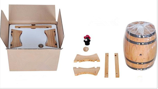 Mini gift real oak barrrel set with individual package