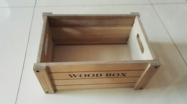 Natrual paulownia wood folding wooden box crates China made