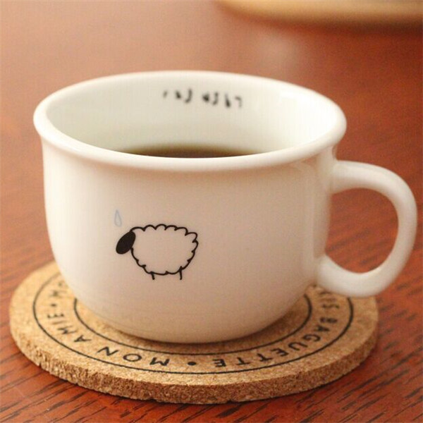 Simple design wood coaster for tea cup