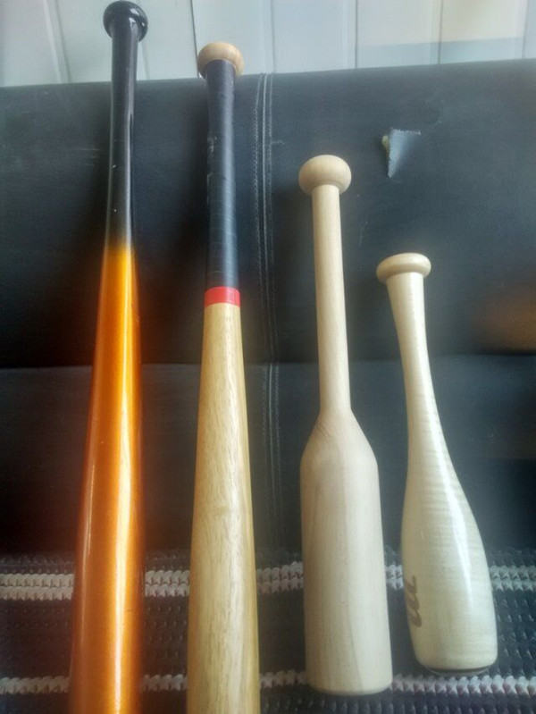 Wholesale 18" decorative birch and beech wood baseball bat