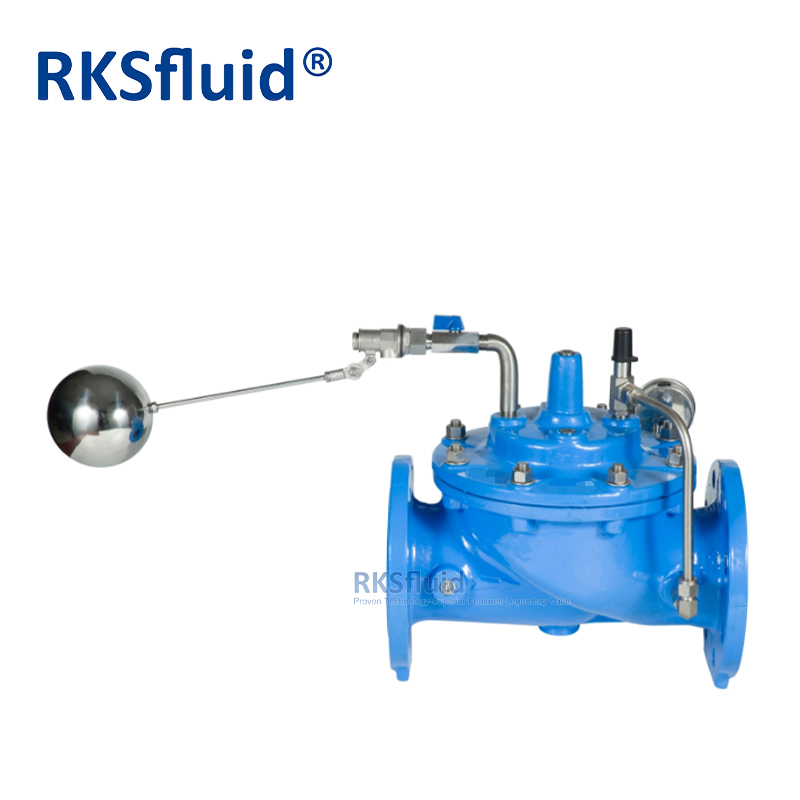 ANSI DN100 sewage control valve ductile iron water level flange connection float ball type control valve PN16