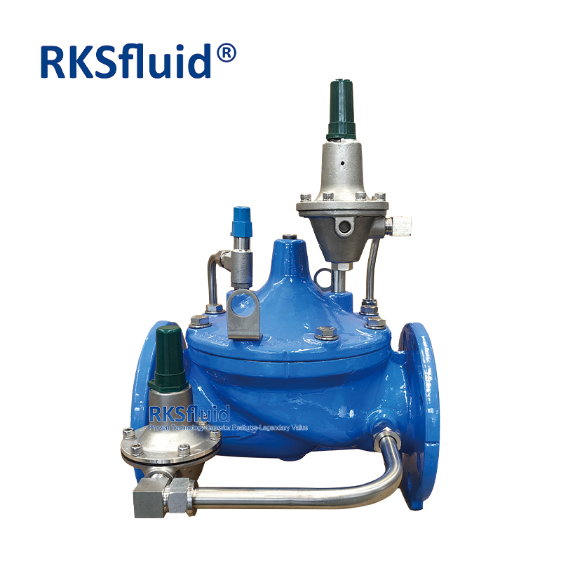 ANSI Standard CF8M Ghisa duttile DN80 PN16 Valvole di riduzione della pressione idraulica Acqua personalizzabile personalizzabile