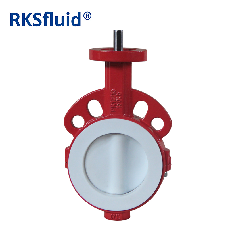 ANSI Industrial Valve DN100 4 "CF8M Carbon Steel Type PTFE Butterfly Valve PN10 PN16 Class150