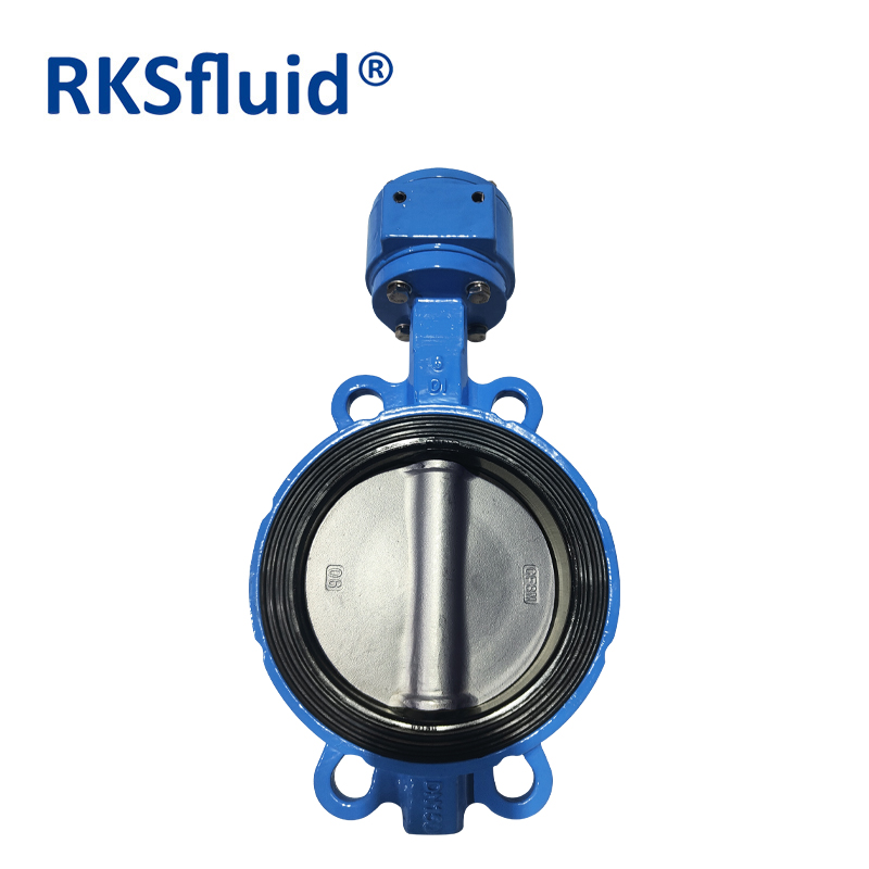 API high quality viton seat cast ductile iron disc wafer type butterfly valve PN10 PN16 class150 price